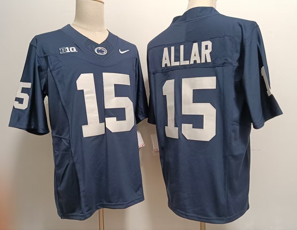 2024 NCAA Men Carolina Cougars #15 Drew Allar blue nike jersey->ncaa teams->NCAA Jersey